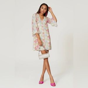 Nicole Miller Bell Sleeve Midi Dress- Size L NWT